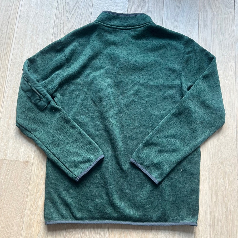 Champion Sacramento State Hornets Quarter Zip Fleece Jacket Pullover Sz M Green - Picture 2 of 9
